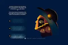 15款创意颗粒噪点数字绘画艺术效果PS笔刷画笔设计素材 Misterio Shader Photoshop Brushes插图5