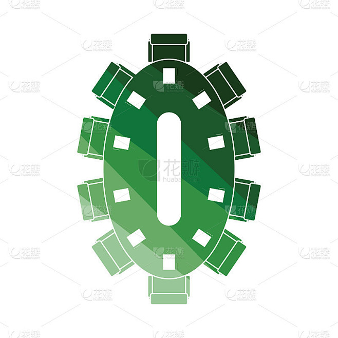 Negotiating table icon