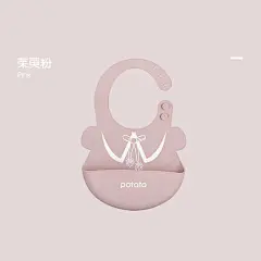 小土豆宝宝口水围兜饭兜防水儿童吃饭围兜婴儿小孩硅胶食饭围嘴-tmall.com天猫