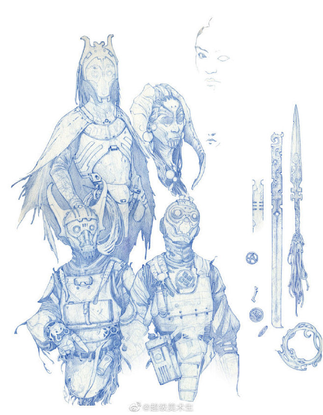 抽离现实的魔幻手稿
.
人物插画、概念设...