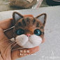 一只斗鸡眼小逗比 #羊毛毡#
