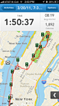 Runkeeper iPhone maps, gps, stats screenshot