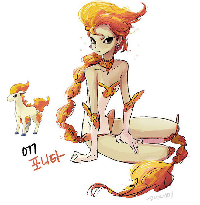 pokemon拟人小火马的那个拟人美哭了twitamtamdi