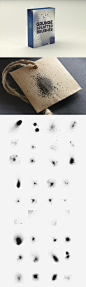 粗糙的纹理笔刷 Grunge Splatter Brushes