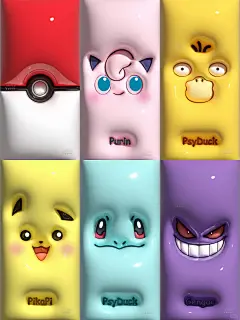 原创/立体3D神奇宝贝大脸壁纸 - 小红书