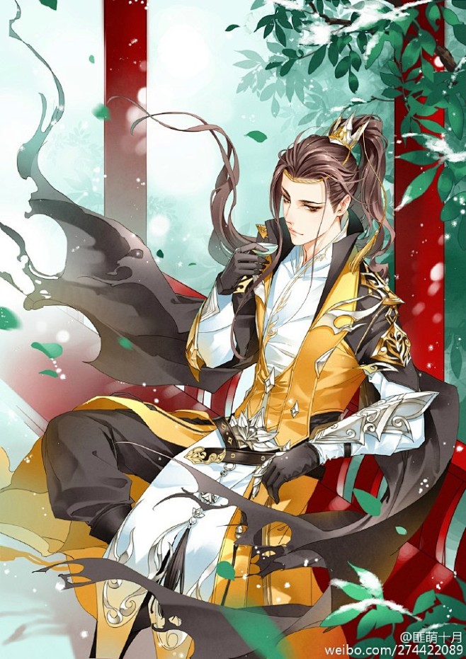 闷骚的二少~很久木画这种风格了~~练练~...