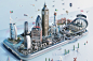 Financial Company. CGI : Series of prints for an advertising campaign of financial company done using CGi and Corona Renderer