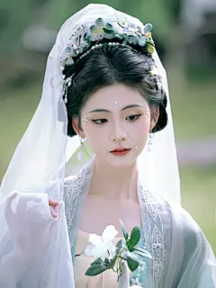 兰隐   4/8
&gt;&gt;&gt;
发现杭州宝藏小众园林
白墙黛瓦，绿柳成荫
有点苏州园林的感觉
荷塘、亭子、柳树、窗景、假山、石桥
取景非常丰富，特别喜欢这种留白的感觉
和宋制汉服很适配
墅园
----
#汉服约拍 #宋制珍珠妆#宋制簪花#汉服写真#摄影