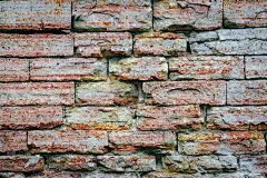 旧砖墙珊瑚色复古