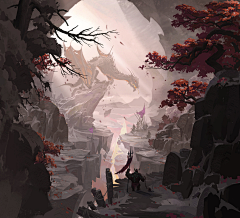 下雨天睡大觉采集到插画场景