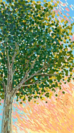 -插画家园-插画家园在地铁上画画-插画家园用心感受家人朋友给予的关爱，那就像每天都会照耀大地的阳光一般质朴、浓厚、持久而容-插画家园
