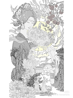 呢呢呐呐6699采集到线稿