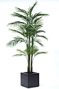 Artificial palm plant, this Areca palm is very 70's with its large leaf fronds.