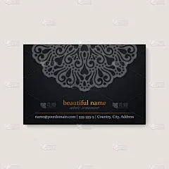 华丽的,名片,商务,请柬,婚礼,模板,动机,复古,花