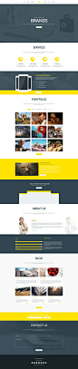 Molly - Free PSD Creative Single Webpage Template preview