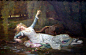  《奥菲莉娅   Ophelia》

躺在水中的那女人就叫Ophelia，画面中的她臂伸展开，似乎正准备拥抱什么，乍一眼看去甚至会觉得她正躺在一张舒适的水床上。但之后,这个水中女人的命运如何？其实她的命运早就被这一幅画中的形象所锁定了。 (1195×771)