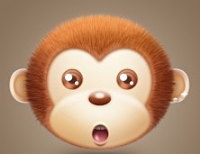 可爱小猴子头像 #采集大赛#