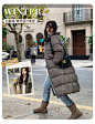 羽绒服冬季女2023年新款中长款立领高级时尚小个子加厚鹅绒外套黄-淘宝网