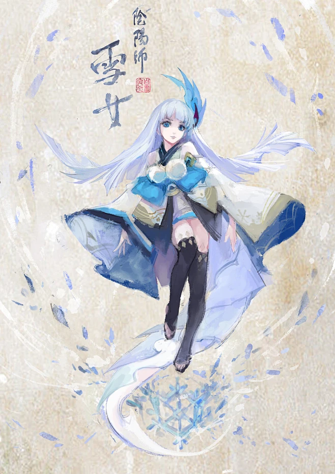 雪女-花瓣网