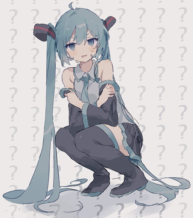 初音未来
___OTINTIN 蹲 抱胸