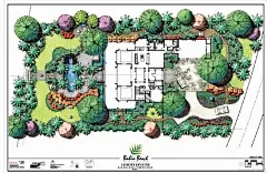 收集的帅气手绘景观彩平 5543036