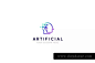 人工智能技术公司Logo设计模板 Human Artificial Intelligence Technology Logo – 大设天下(原设计大学)