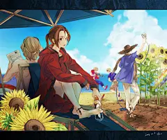【海・岸…！】海边特辑 : 无边无际的白色沙滩与波光粼粼碧色大海。白与蓝形成鲜明对比的美丽海边，真是一幅浪漫的光景啊。海水在染上茜色的傍晚时分、在散发出神秘气息的晚秋清晨等等，海边在不同的季节和时间带会向我们展现出不同的表情，这便是海边的魅力。
这次就为大家送上仿佛能听见海浪声的海边的插画作品特辑。