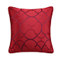 红空间布梵现代中式样板房酒店沙发抱枕简约提花方枕/装饰枕-淘宝网