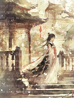 赛多封面设计工作室采集到版权-古风女【授权QQ3324352440】