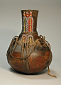 Vessel  Date:20th century Geography:Kenya Culture:Turkana peoples Medium:Calabash, beads, leather Dimensions:Height 10-1/2 in. Classification:Gourd-Containers