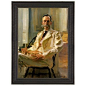 Man with Cat, 1898: Framed Canvas Replica Painting