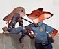 疯狂动物城 Zootopia  狐兔  狐尼克  兔朱迪  