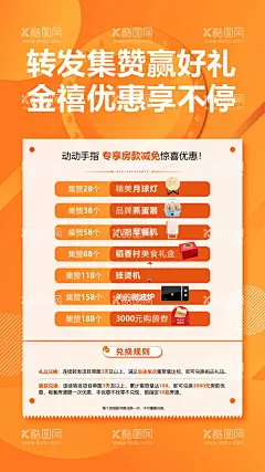 经纪人集赞海报  - 源文件下载【酷图网】海报,地产,集赞,经纪人,抽奖,奖品,