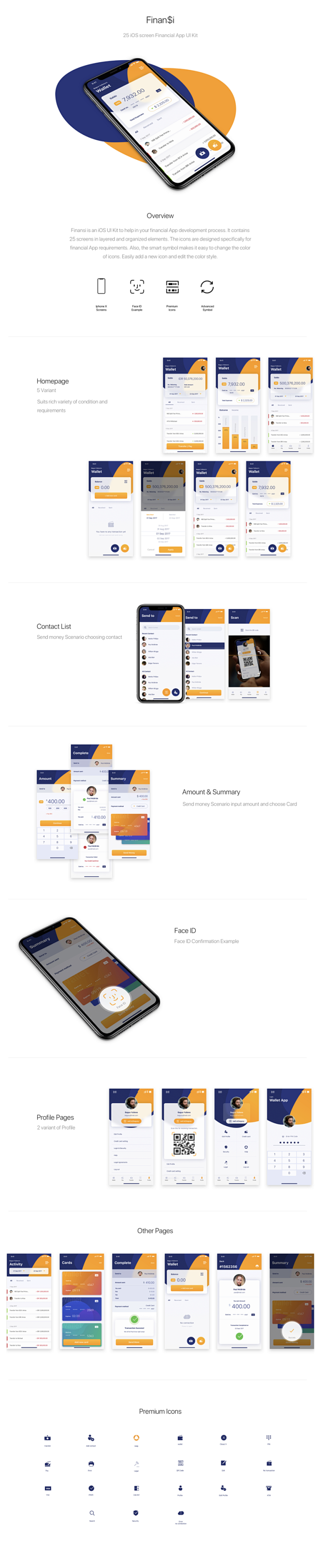 高端的国外支付类APP UI KITS ...