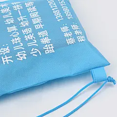 按扣手提无纺布袋批发定制 创意设计彩印环保束口袋