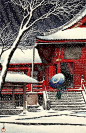 / kawase hasui / snowfall /