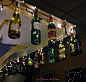 wine bottle crafts | DIY wine bottle crafts / Fun outside wine bottle Christmas decorations ...
