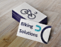 Biking logo project : A logo concept for a company named Biking Solutions. The logo incorporates a bike, a clock letter G and a part of a question mark. The question is supposed to be given an answer - i.e. a solution, as they repair and sell bikes