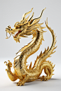黄金贵金属昂贵金属黄金龙模型图片