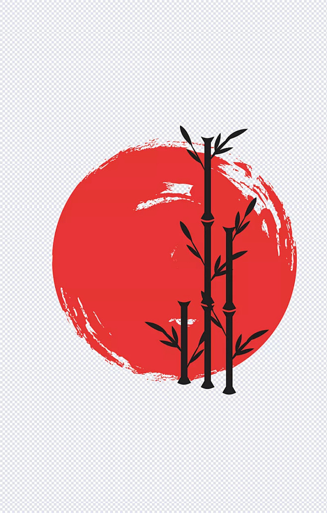和风竹子|竹子,和风格,红色,彩绘,和风...