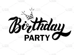 生日快乐。手绘字体