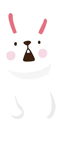 立ち上がるウサギのフリー素材