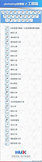 Photoshop大师：【photoshop快捷键之工具箱】初学PS童鞋必懂的常识！via @百度MUX