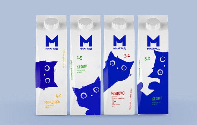 Milgrad乳制品品牌包装设计，www...