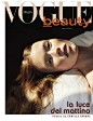 #杂志大片# Vogue Italia April 2017 : #Julia Hafstrom# by Camilla Akrans. 意大利版《Vogue》四月BEAUTY美容专题-“The Light Of The Morning”.