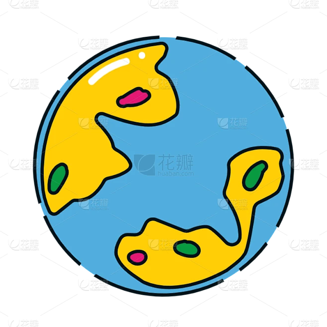 ICON-卡通APPicon-地图素材-花瓣网