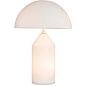Modern Style Creamy White Glass Table Lamp