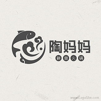 陶妈妈鲜鱼火锅Logo设计欣