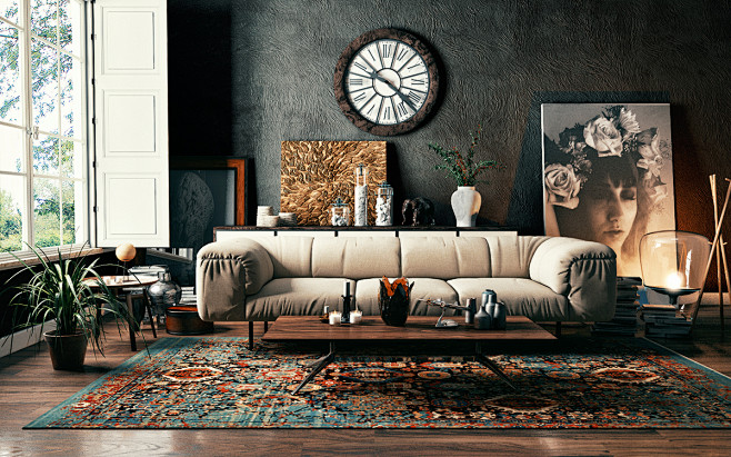 Sofa Scene : Cinema4...
