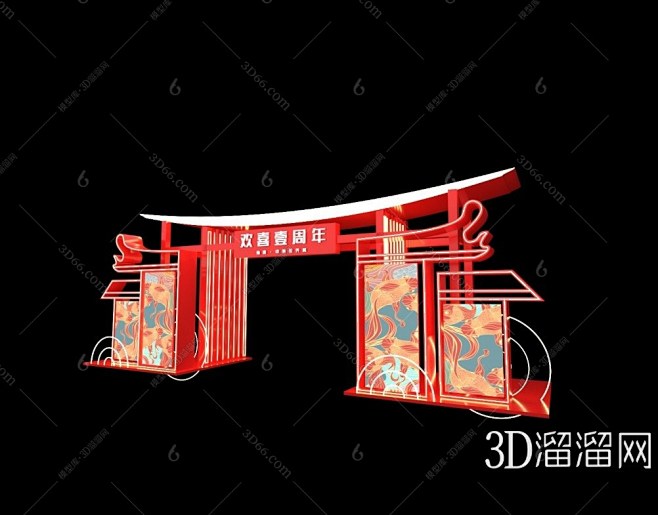 【新中式美陈3D模型】-3D新中式美陈3...
